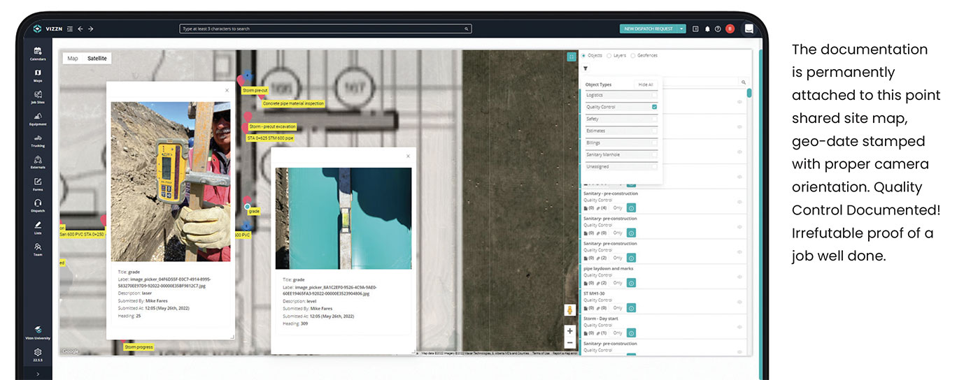 heavy civil construction quality control software